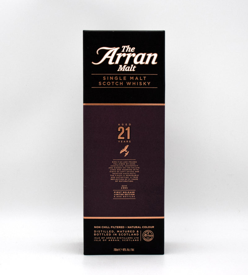 The Arran 21 Year 'Limited Edition' Single Malt Scotch (First Release)