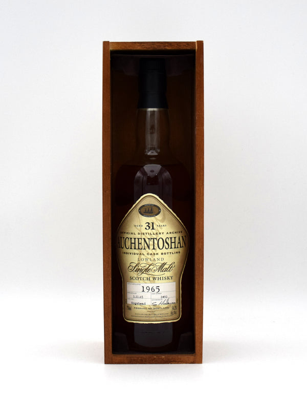 Auchentoshan 31 Year 'Single Cask #2492' Single Malt Scotch (1965 Release)