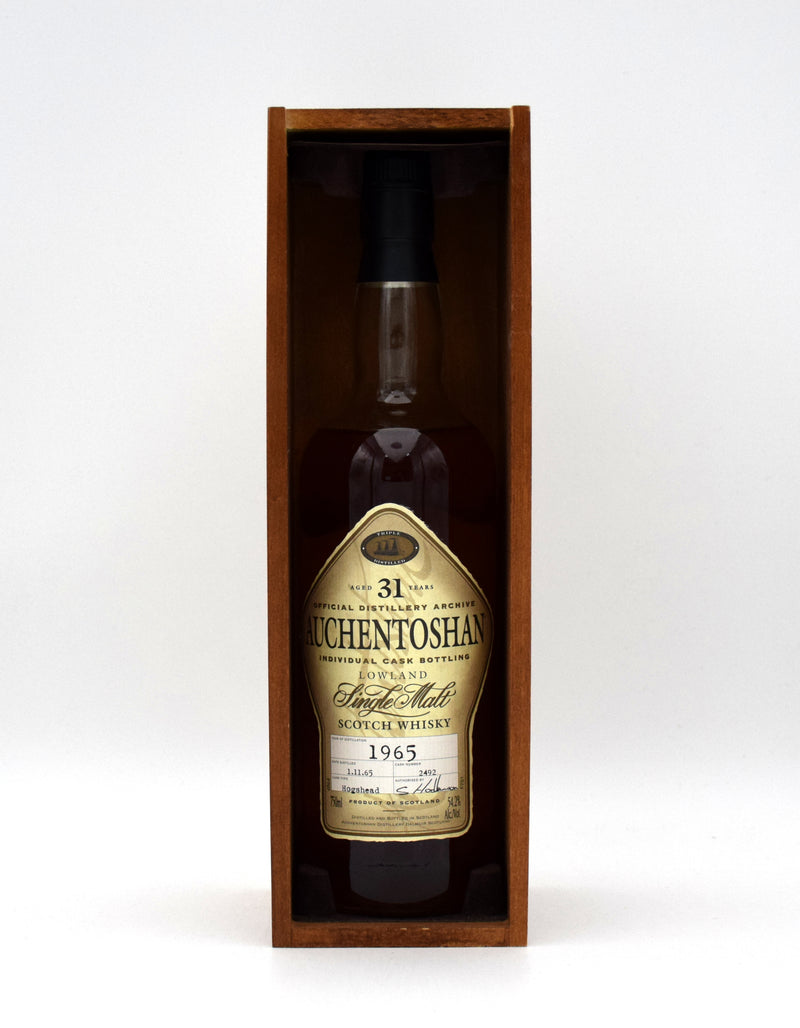 Auchentoshan 31 Year 'Single Cask #2492' Single Malt Scotch (1965 Release)