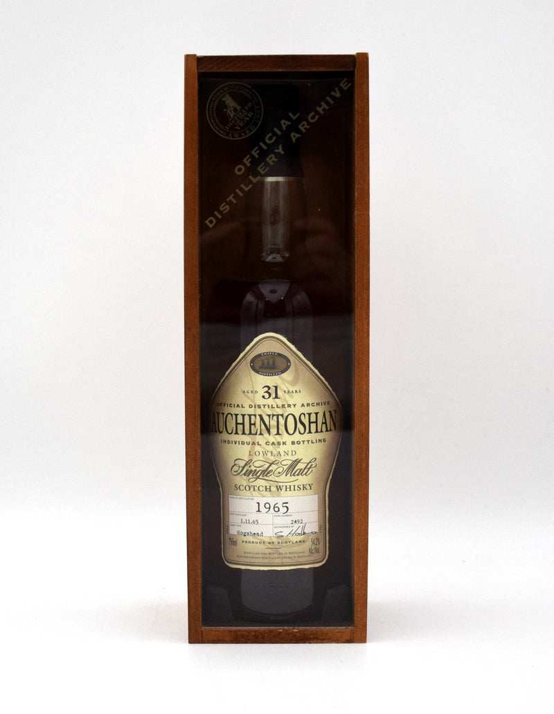 Auchentoshan 31 Year 'Single Cask #2492' Single Malt Scotch (1965 Release)