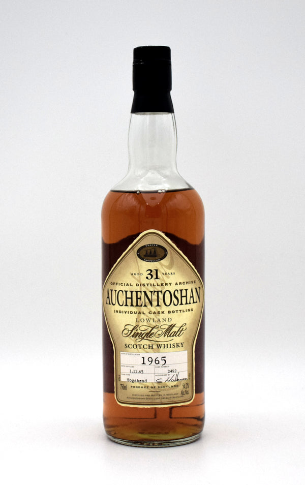 Auchentoshan 31 Year 'Single Cask #2492' Single Malt Scotch (1965 Release)