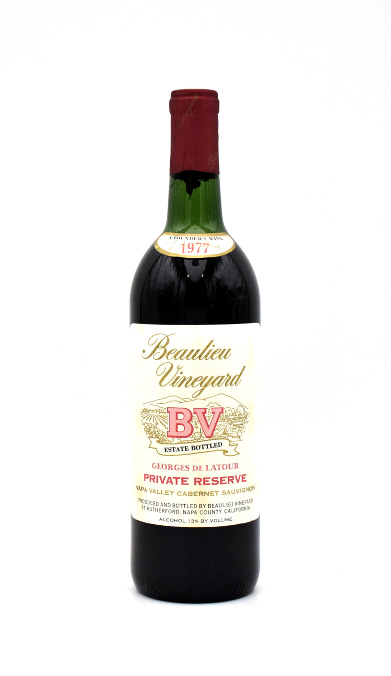 1977 Beaulieu Vineyard BV 'Georges de Latour Private Reserve' Cabernet Sauvignon