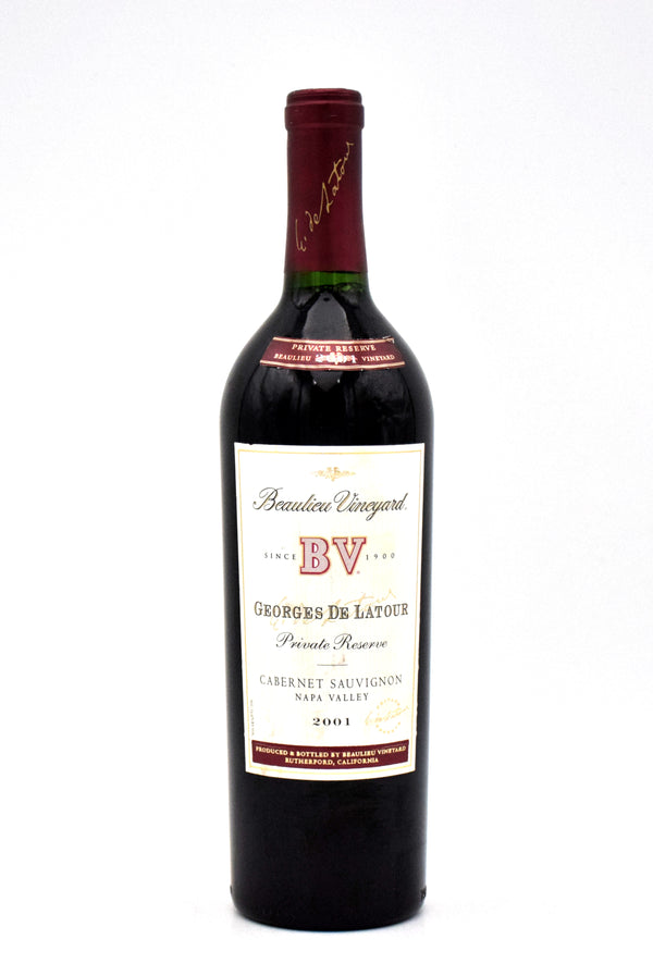 2001 Beaulieu Vineyard BV Georges de Latour Private Reserve Cabernet Sauvignon