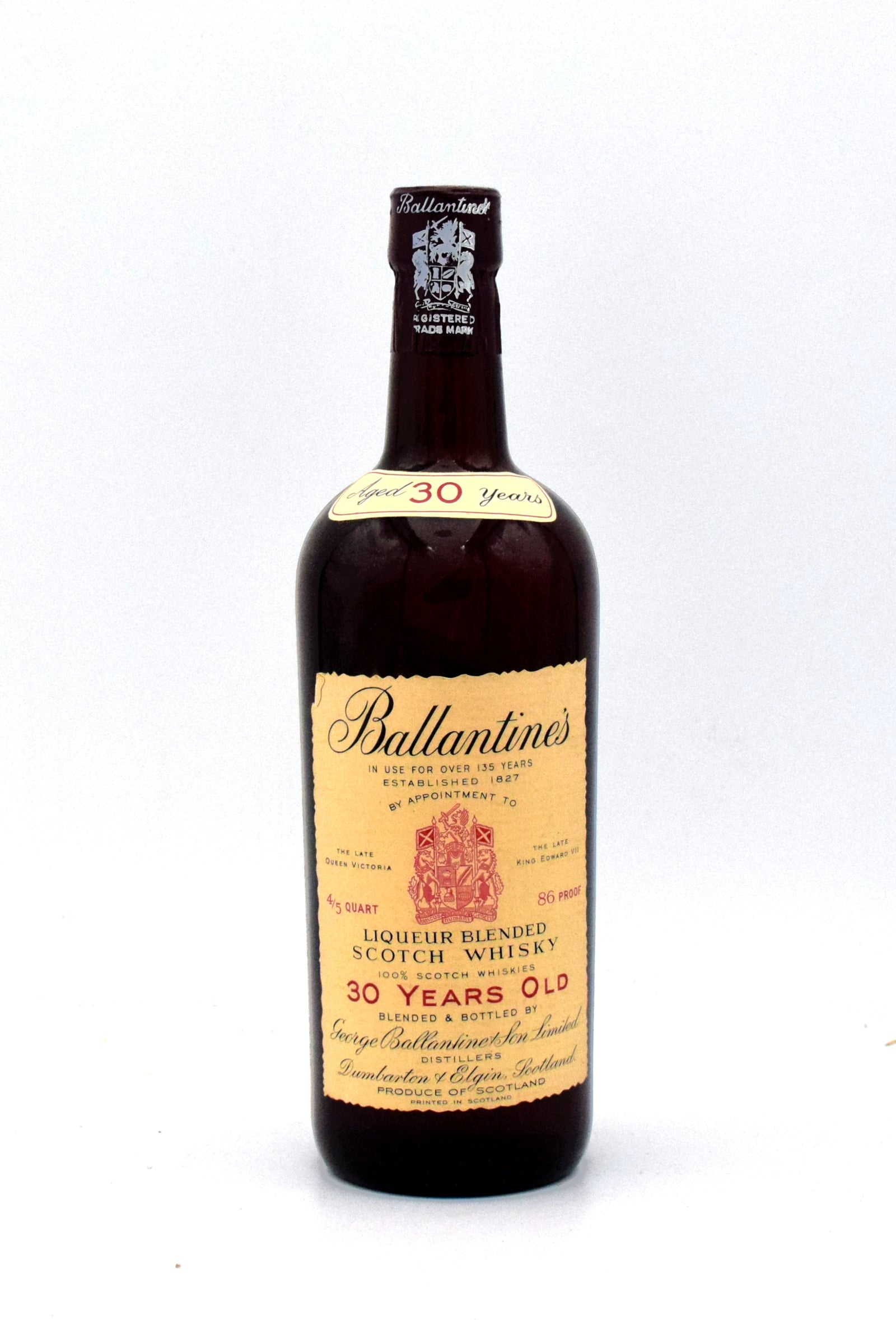 Ballantine's 30 Year Old Blended Scotch Whisky (1966 Release) – FineLiquors