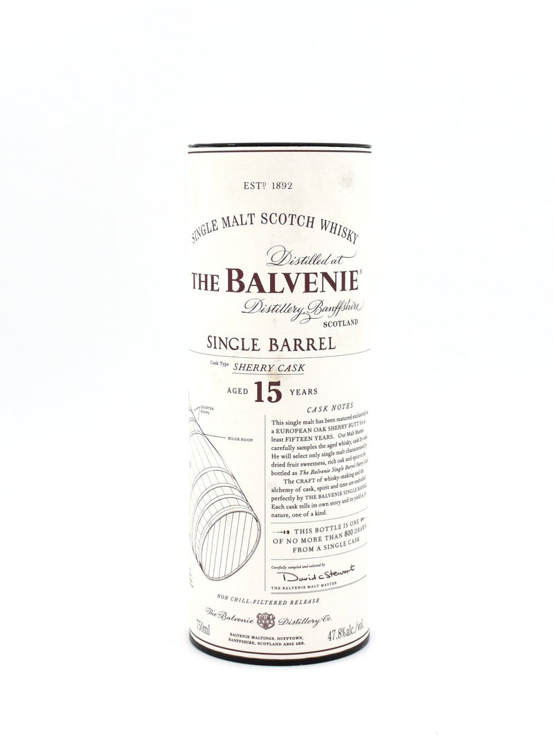 Balvenie 15 Year Sherry Cask Scotch Whisky (cask 2000)