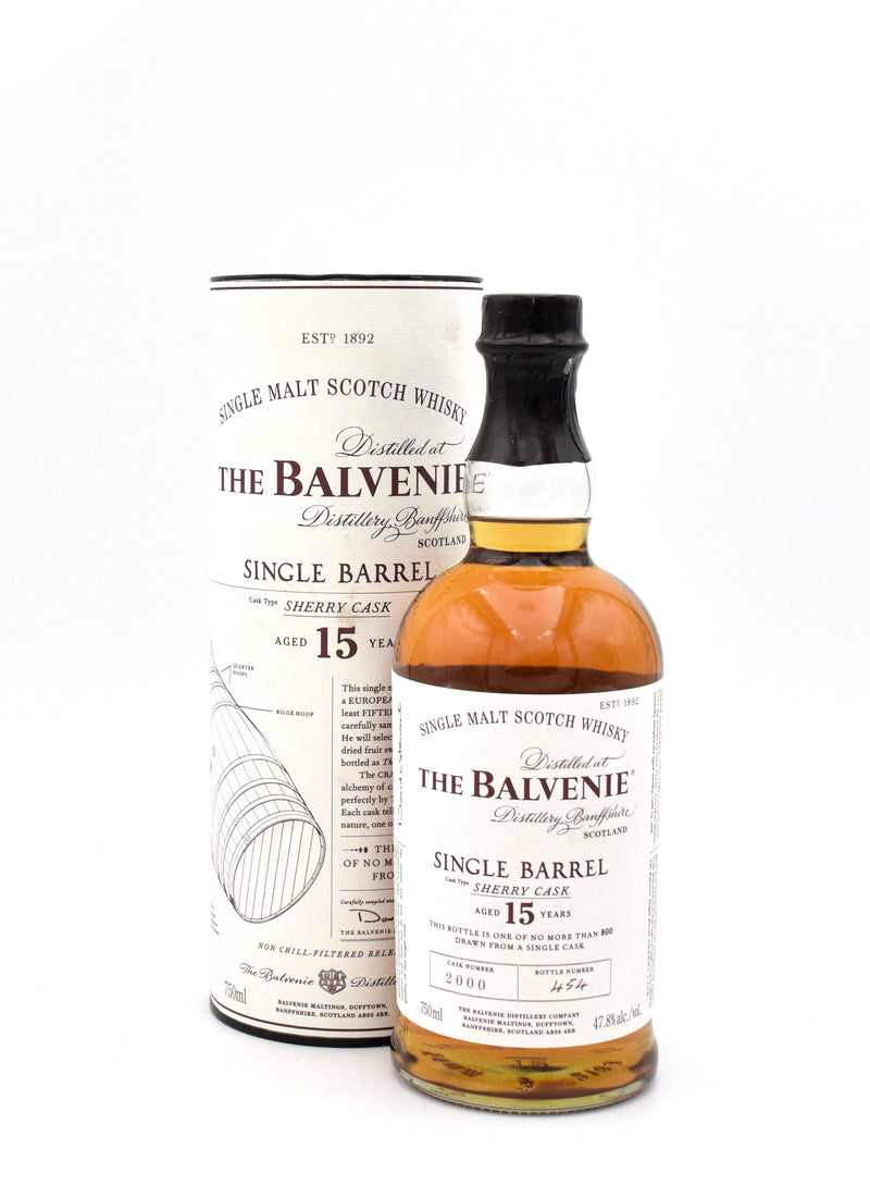 Balvenie 15 Year Sherry Cask Scotch Whisky (cask 2000)