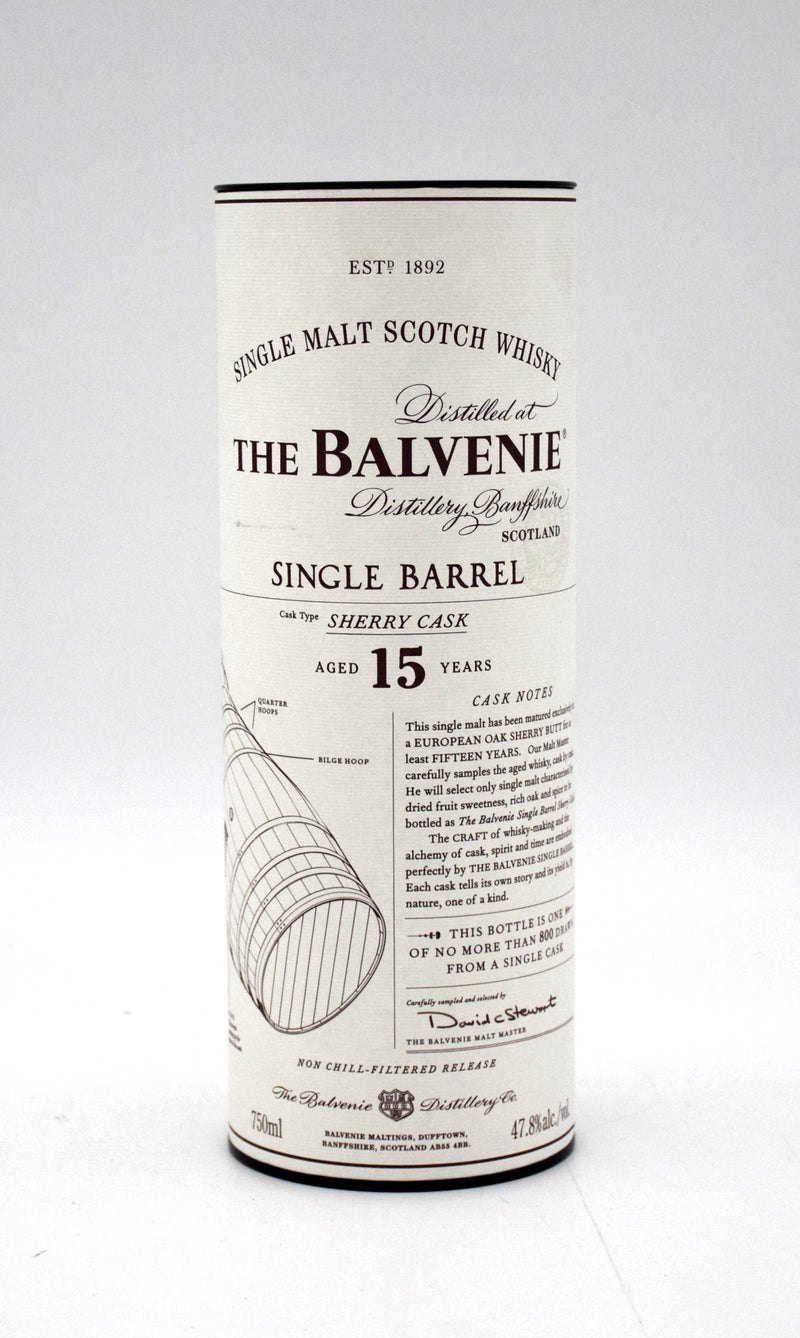 Balvenie Single Barrel 15 Year Sherry Cask Scotch Whisky (Cask 2067)