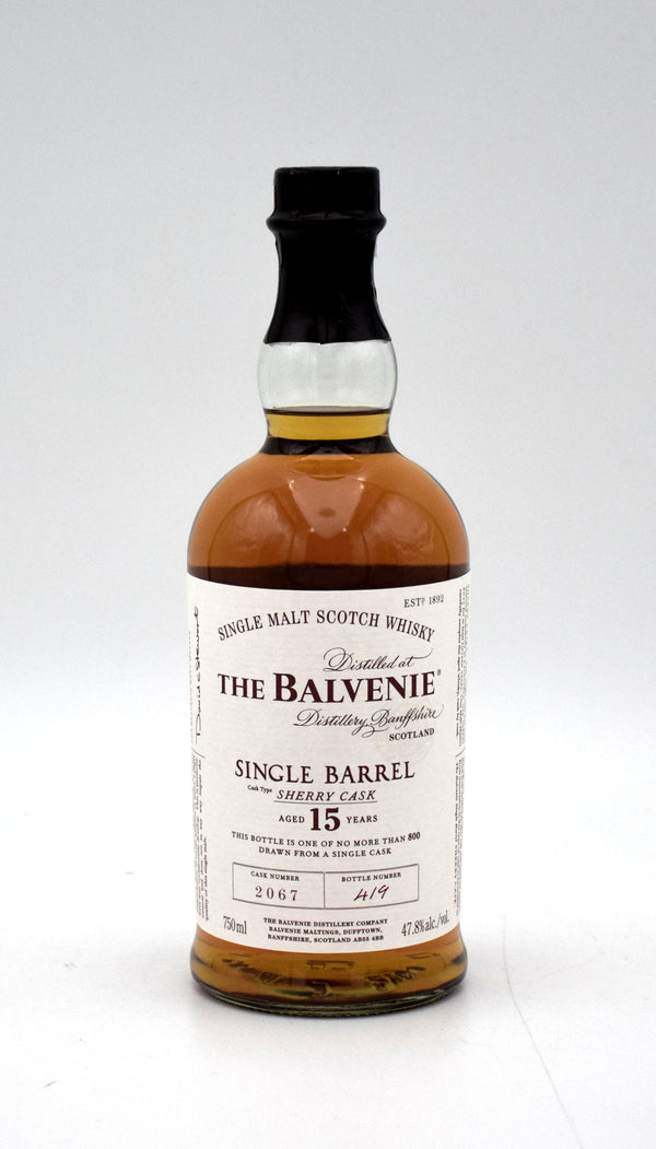 Balvenie Single Barrel 15 Year Sherry Cask Scotch Whisky (Cask 2067)