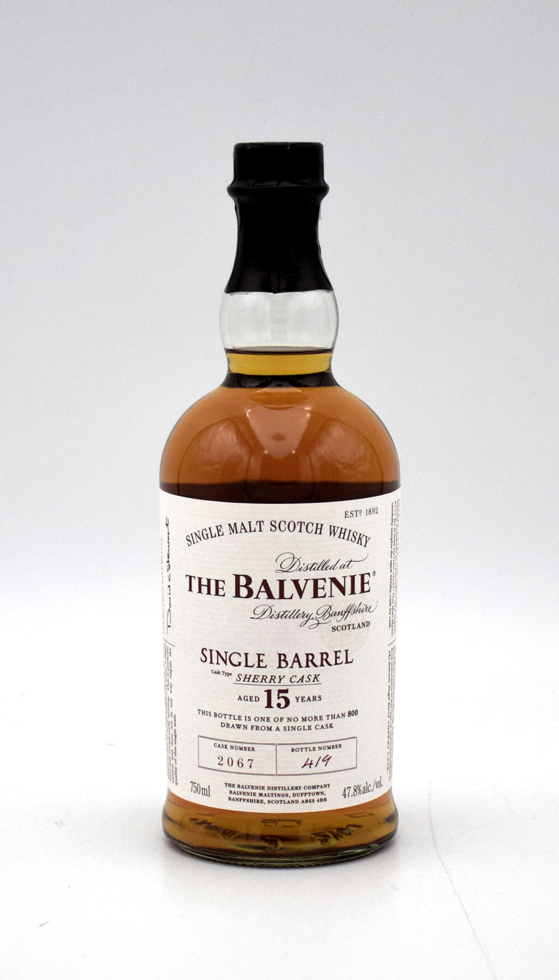 Balvenie Single Barrel 15 Year Sherry Cask Scotch Whisky (Cask 2067)