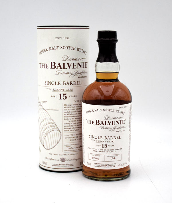 Balvenie 15 Year Sherry Cask Scotch Whisky (Cask 4206)