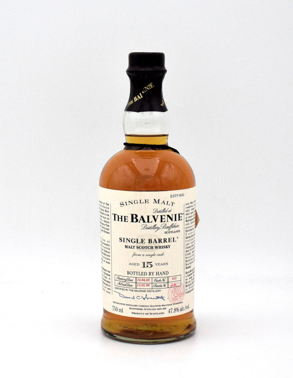 Balvenie Single Barrel 15 Year Single Malt Scotch Whisky