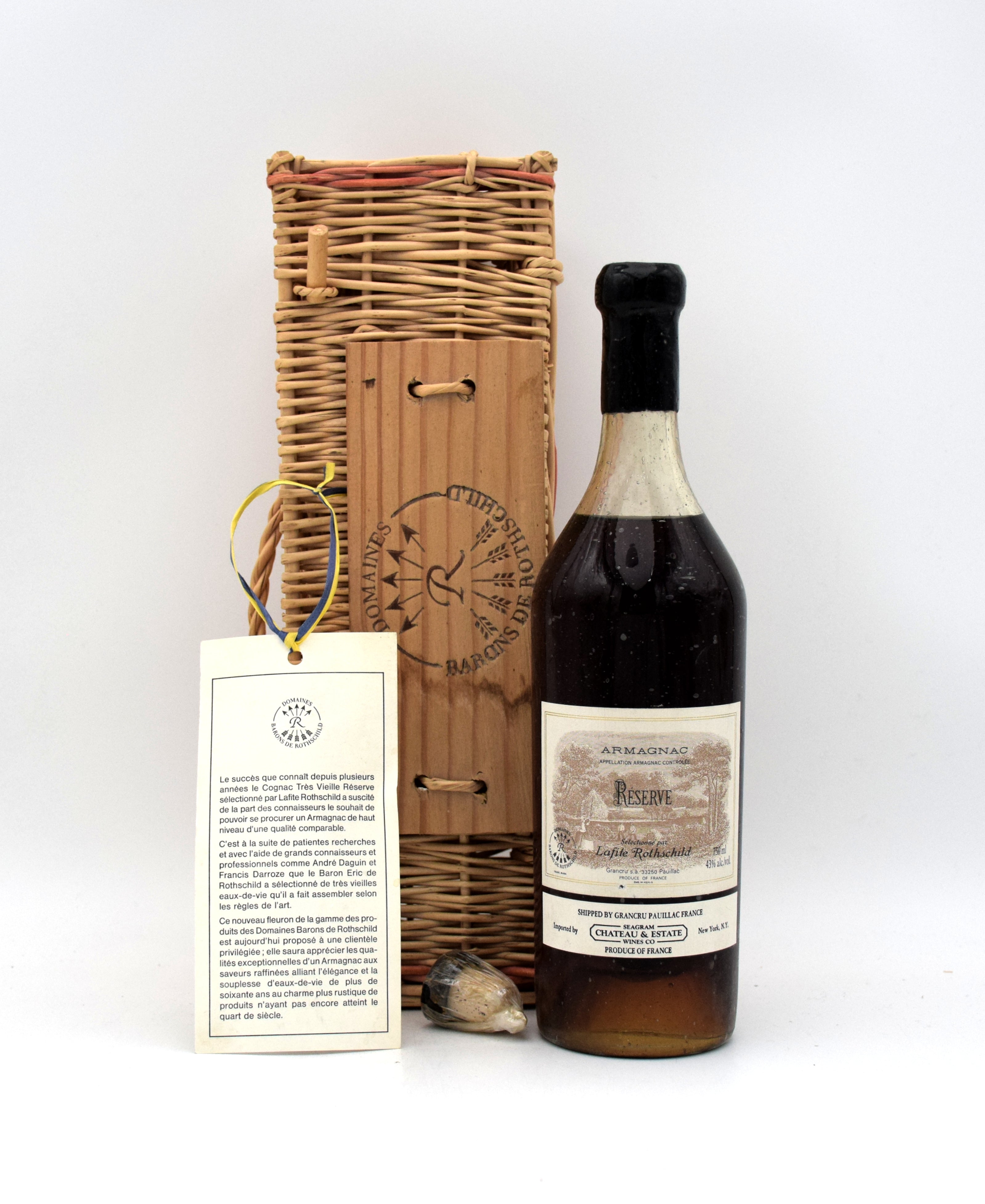 Domaines Barons de Rothschild Lafite Armagnac Reserve (With Gift Box ...