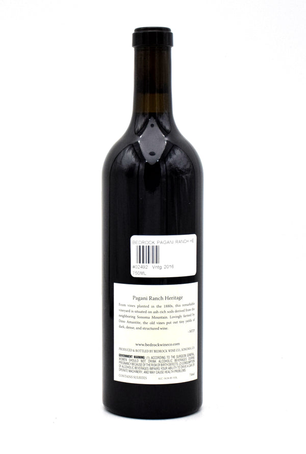 2016 Bedrock Wine Co. Pagani Ranch Heirloom-Heritage Wine