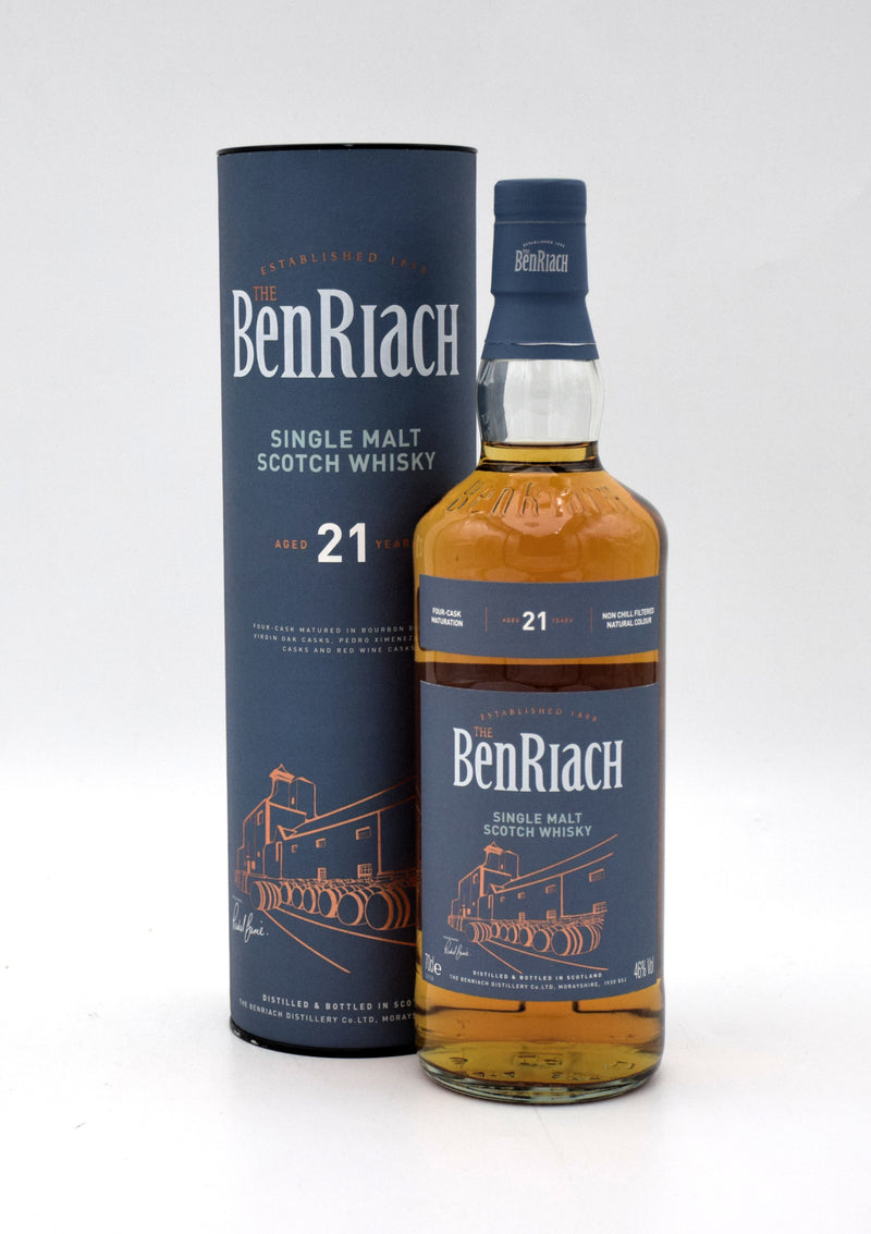 BenRiach Four Cask Maturation 21 Year Single Malt Scotch