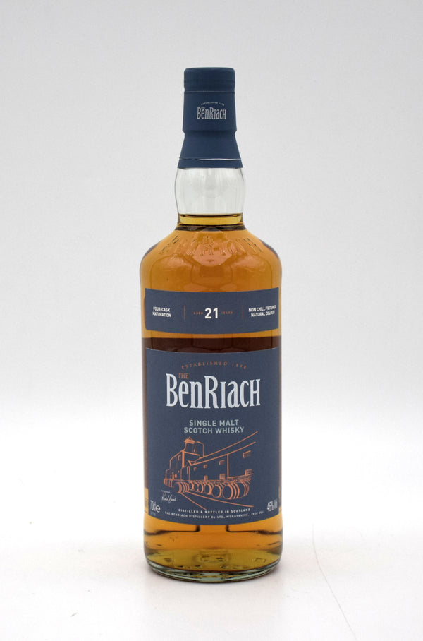 BenRiach Four Cask Maturation 21 Year Single Malt Scotch