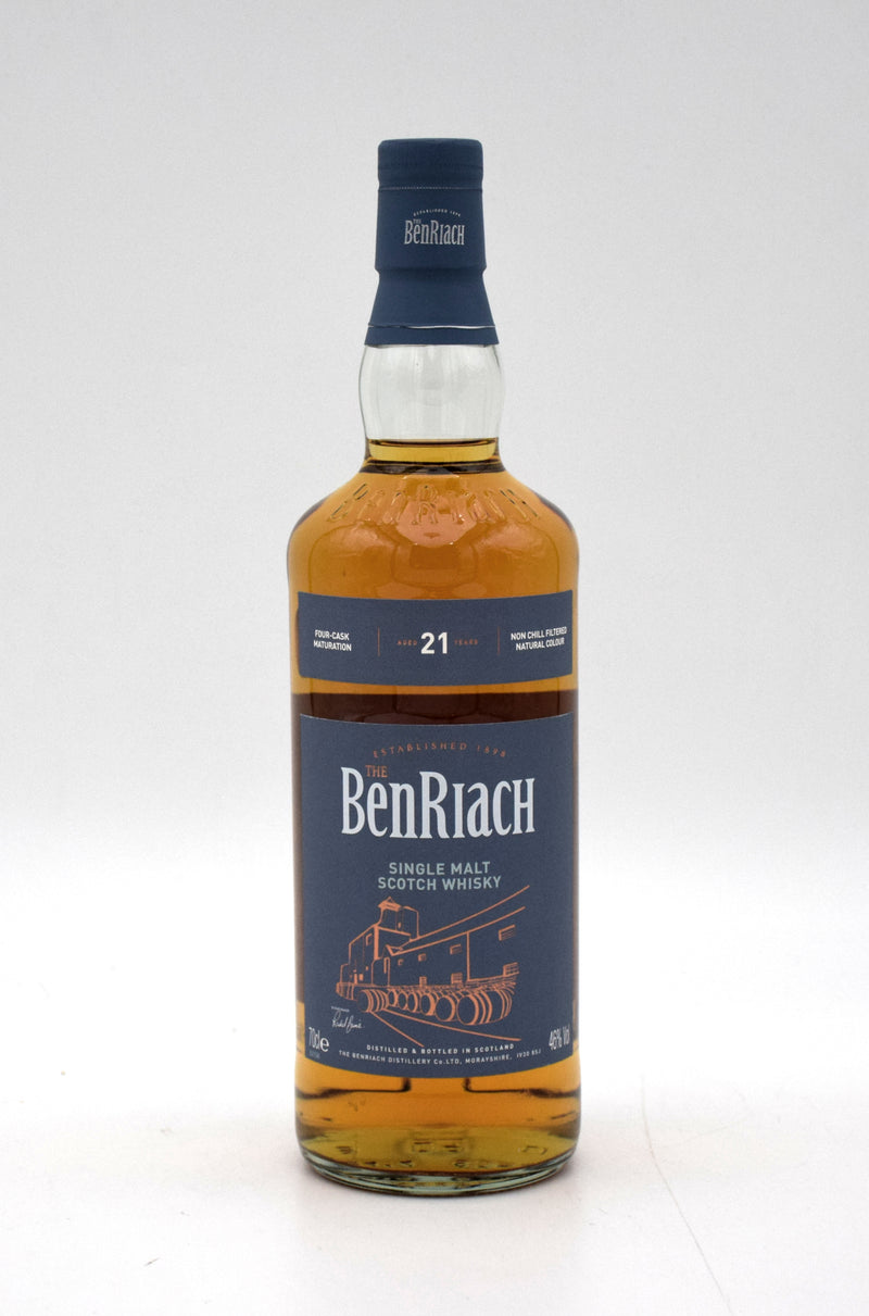 BenRiach Four Cask Maturation 21 Year Single Malt Scotch