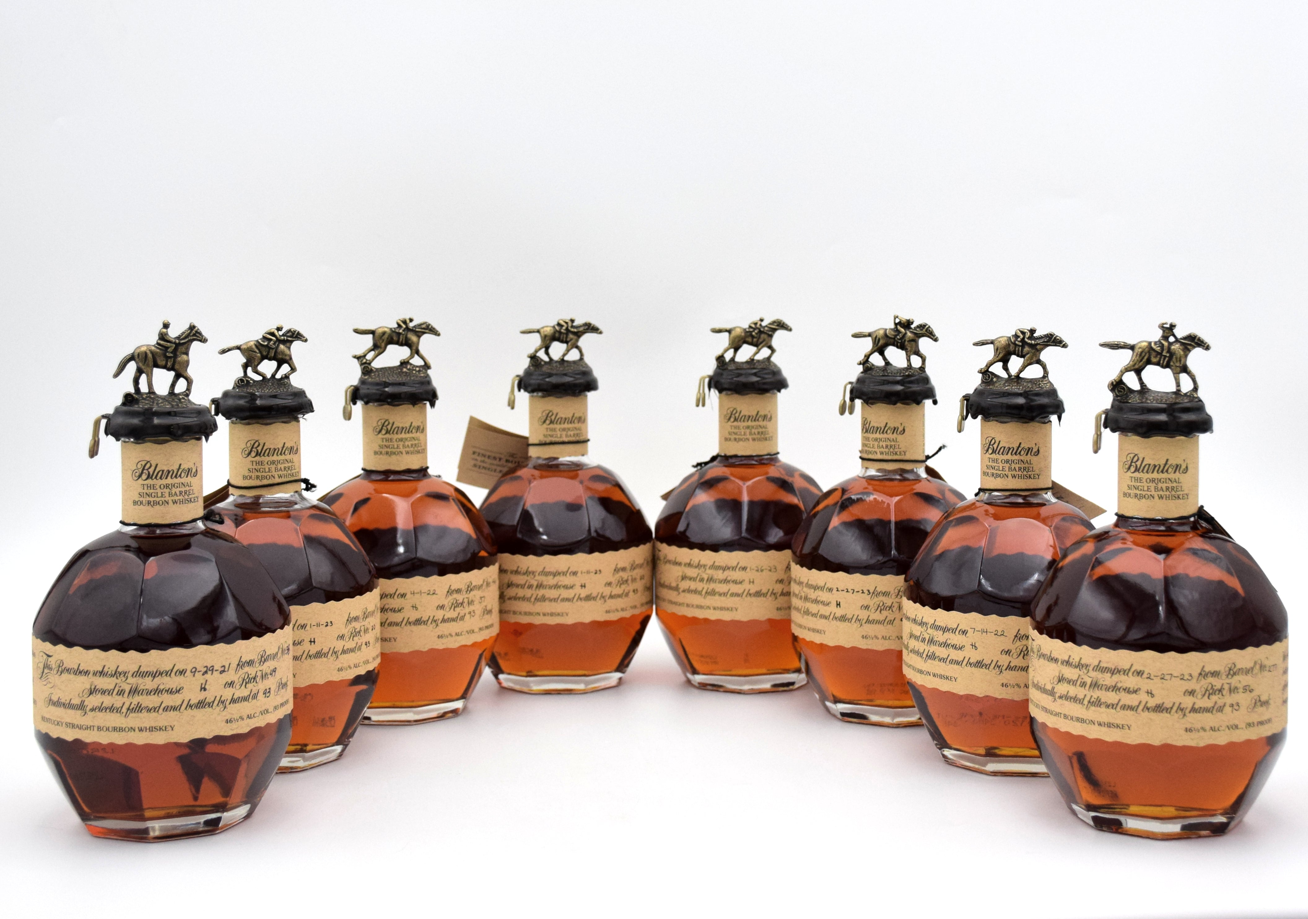Blanton s Single Barrel Bourbon Full Complete Horse Collection 8 B blanton-s-single-barrel-bourbon-full-complete-horse-collection-8-b