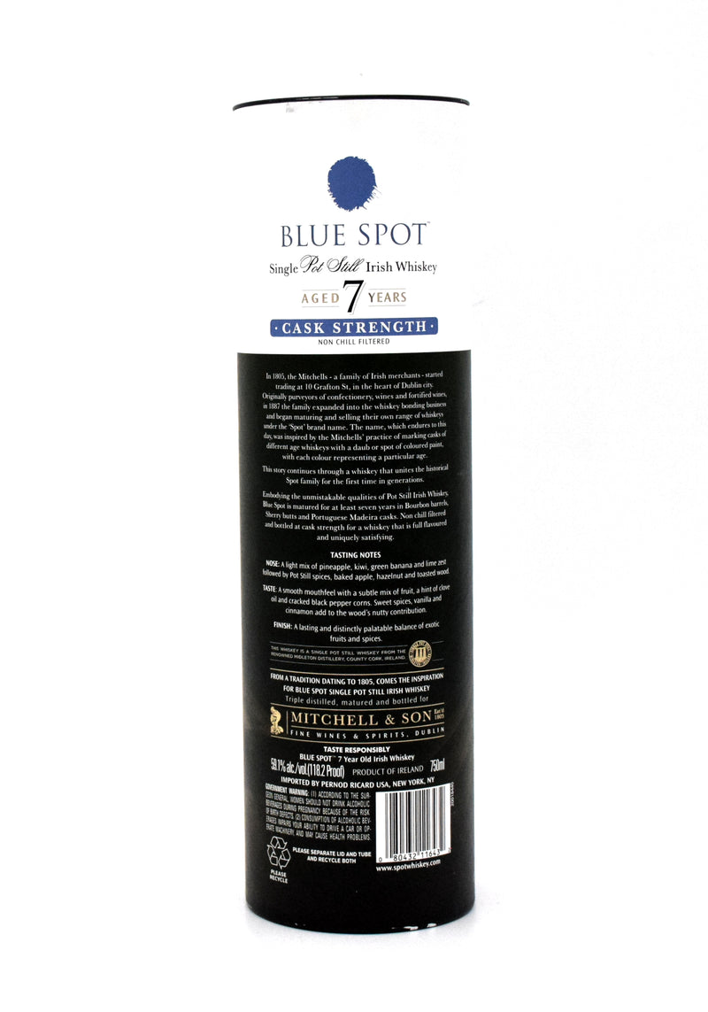 Blue Spot 7 Year Old Single Pot Still Irish Whiskey