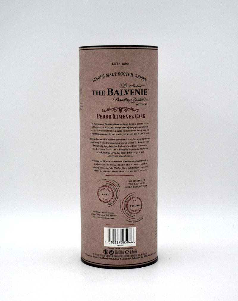 Balvenie 18 Year Pedro Ximénez Cask Finish Single Malt Scotch