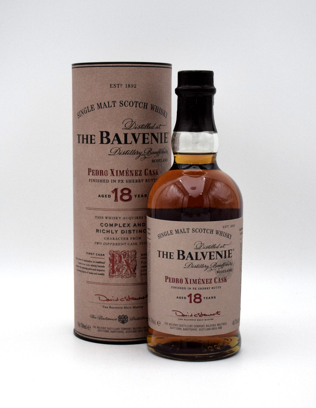 ウイスキー balvenie 18 pedro ximenez cask Blvnie18YPdroXimSherryBoxF_102