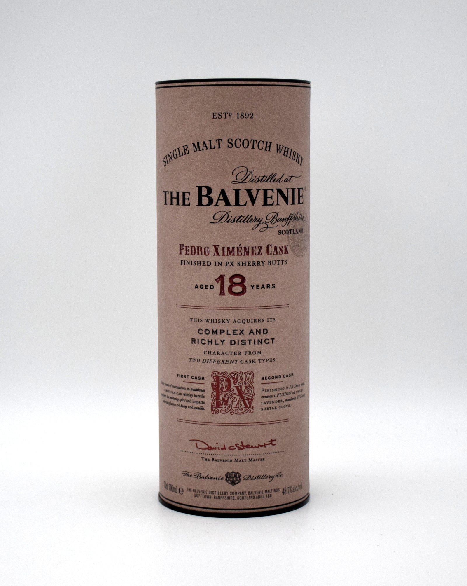 Balvenie 18 Year Pedro Ximénez Cask Finish Single Malt