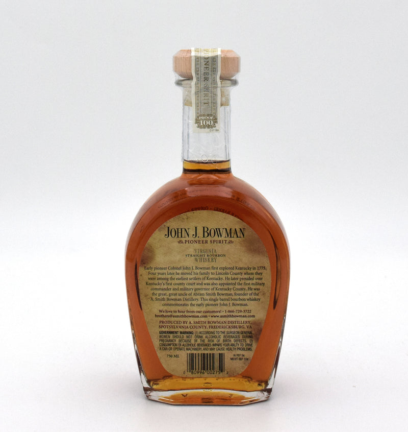 John J. Bowman Single Barrel Bourbon