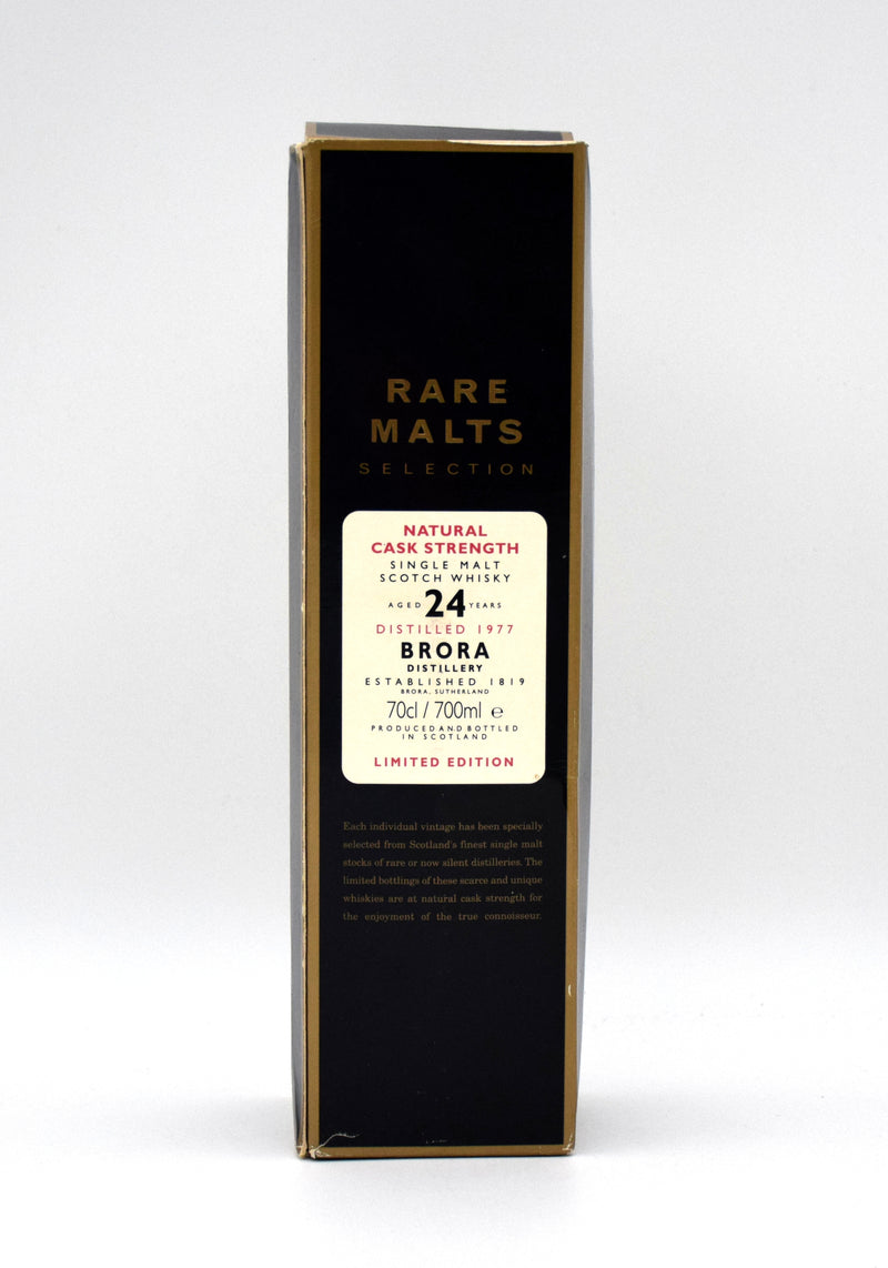 Brora Rare Malt 24 Year Highland Single Malt Scotch (Distilled 1977, Slightly Low Fill)