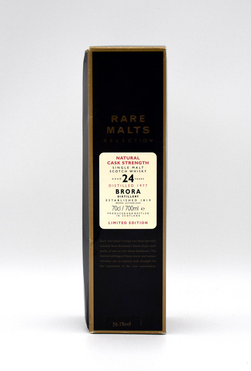 Brora Rare Malt 24 Year Highland Single Malt Scotch (Distilled 1977, Slightly Low Fill)