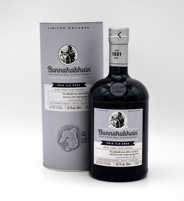 Bunnahabhain Feis Ile Ruby Port Cask Finish Single Malt Scotch (2024 Release)