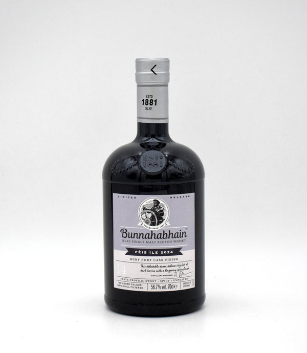 Bunnahabhain Feis Ile Ruby Port Cask Finish Single Malt Scotch (2024 Release)