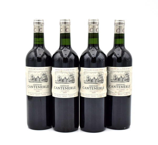 2009 Chateau Cantemerle (slightly damages labels)