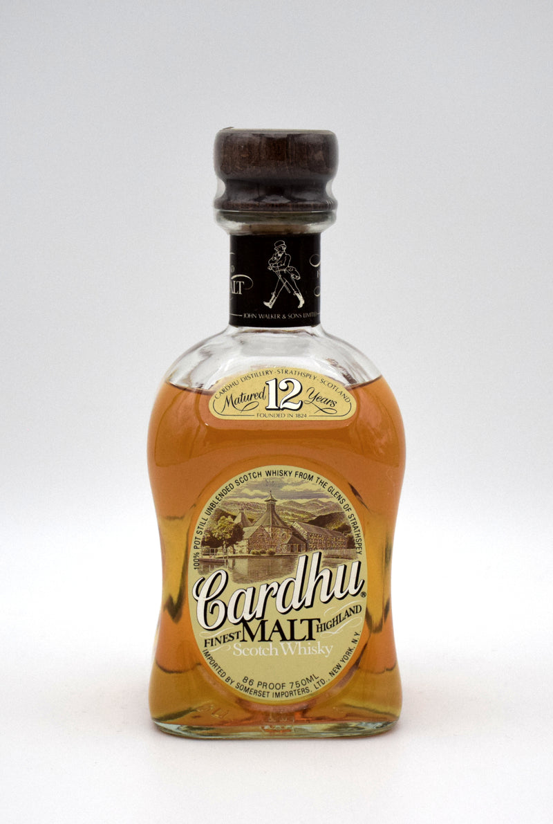 Cardhu 12 Year Old Single Malt Scotch (1980's Bottling)