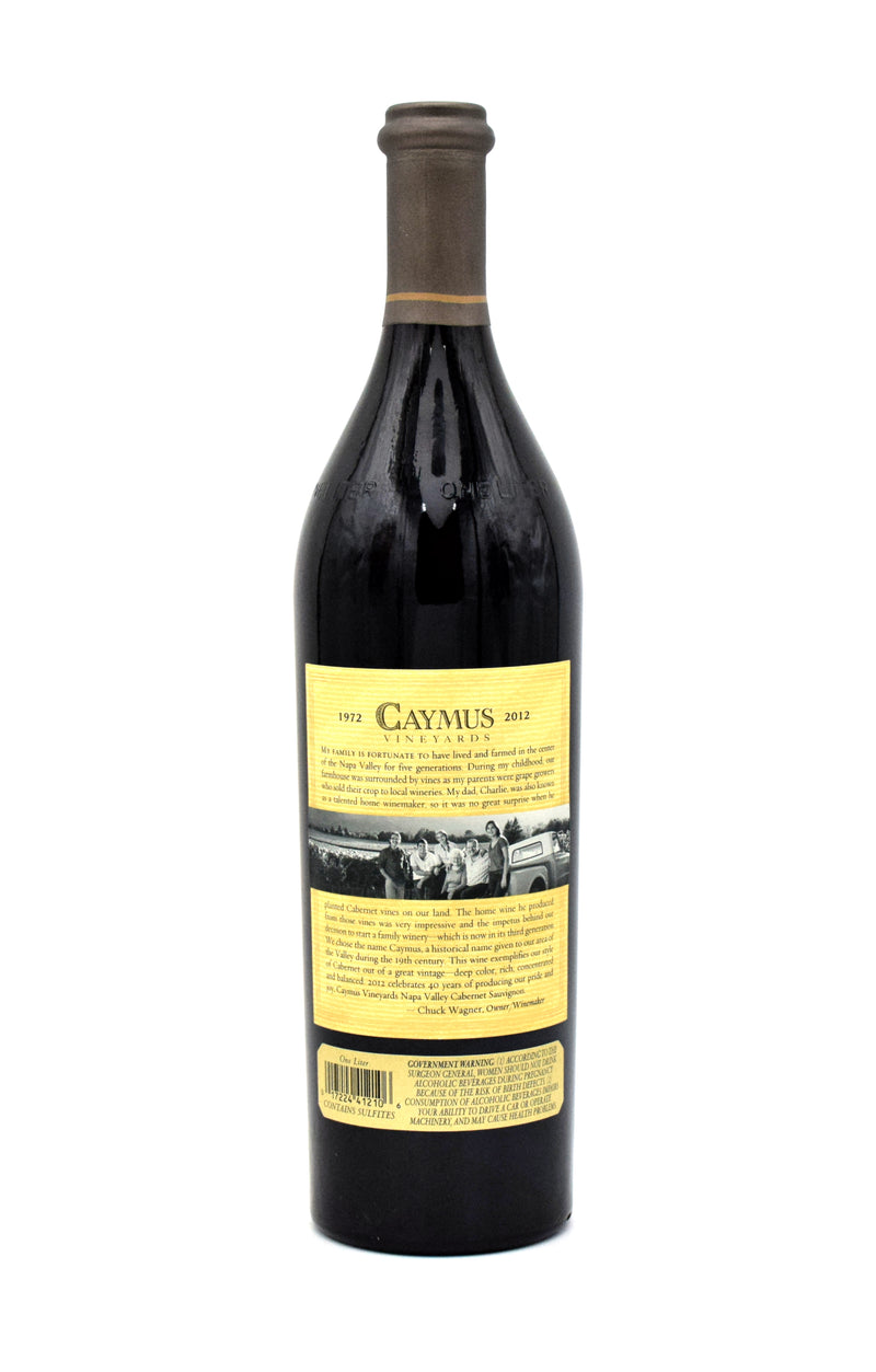 2012 Caymus '40th Anniversary' Napa Valley Cabernet Sauvignon (1L)