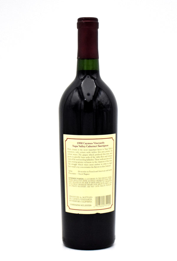 1992 Caymus Vineyards Cabernet Sauvignon