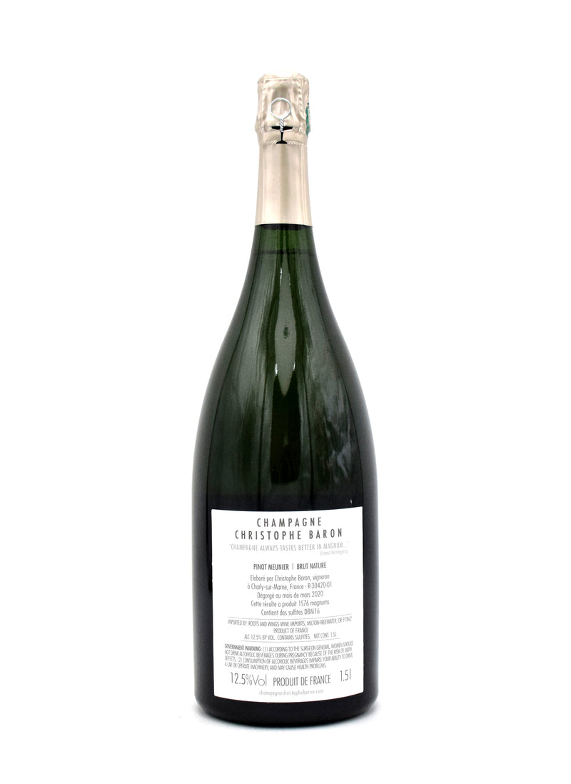 2016 Christophe Baron 'Le Dessus du Bois Marie' Brut Nature Millesime (1.5L, Gift Box)