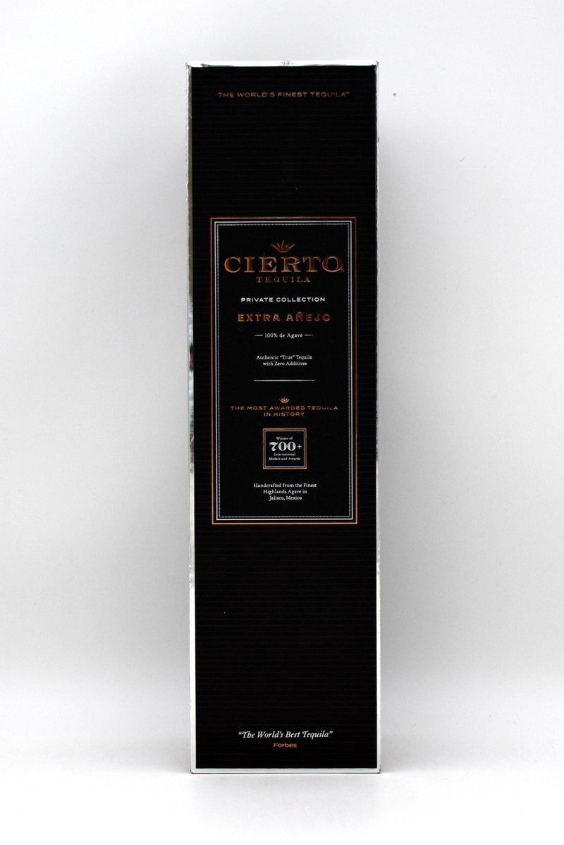 Cierto Private Collection Extra Anejo Tequila