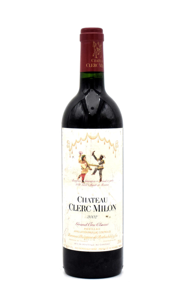 2002 Chateau Clerc-Milon (Stained Label)