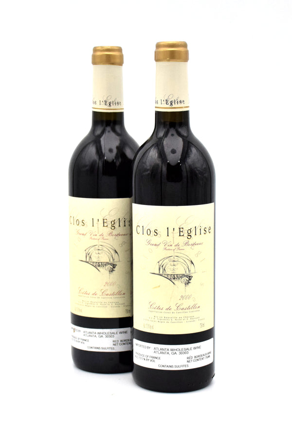 2000 Chateau Clos L'Eglise Cotes De Castillon
