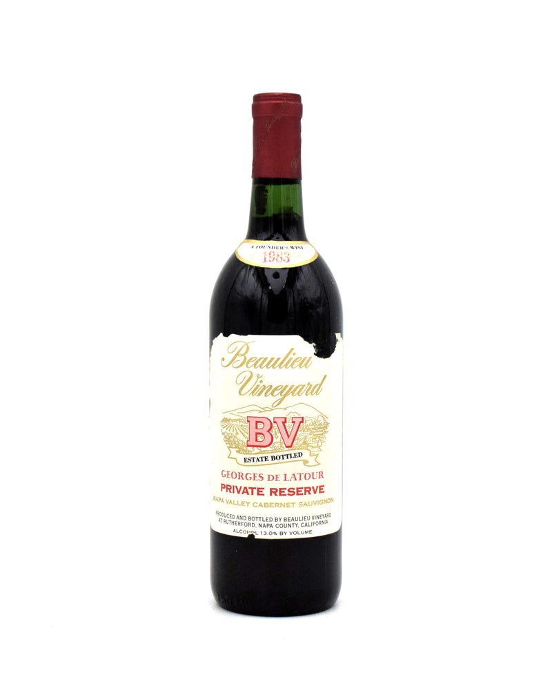 1983 Beaulieu Vineyard BV Georges de Latour Private Reserve Cabernet Sauvignon (Slightly Torn Label)
