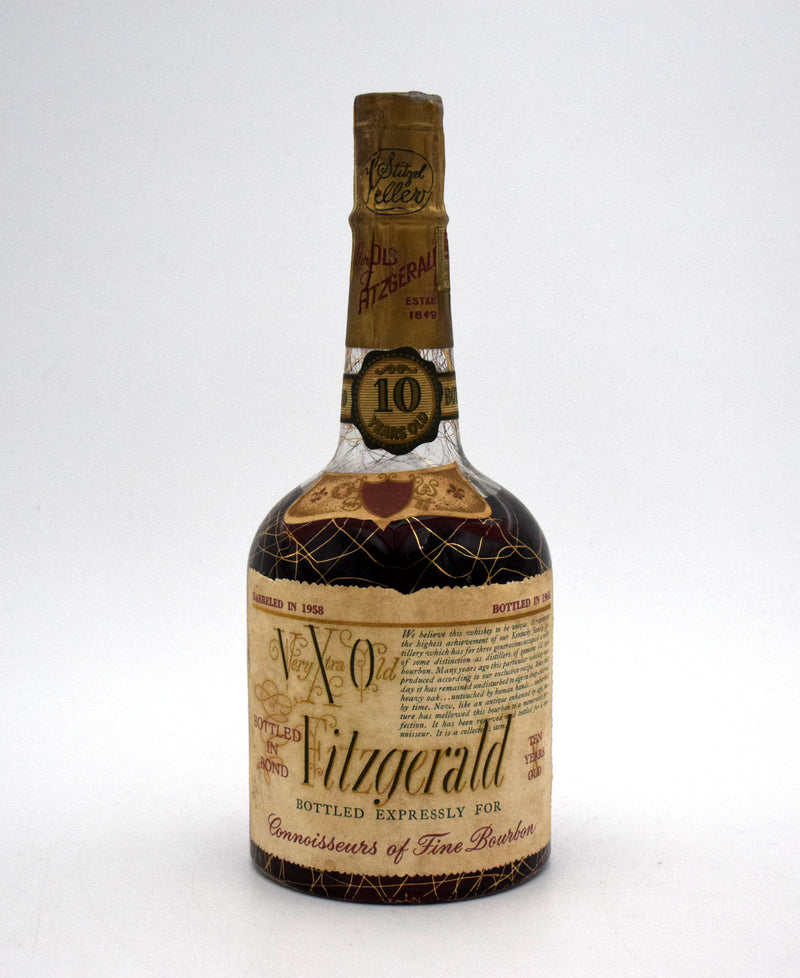 Very Xtra Old Fitzgerald 'Bottle in Bond' 10 Year Old Bourbon (1958 Vintage)