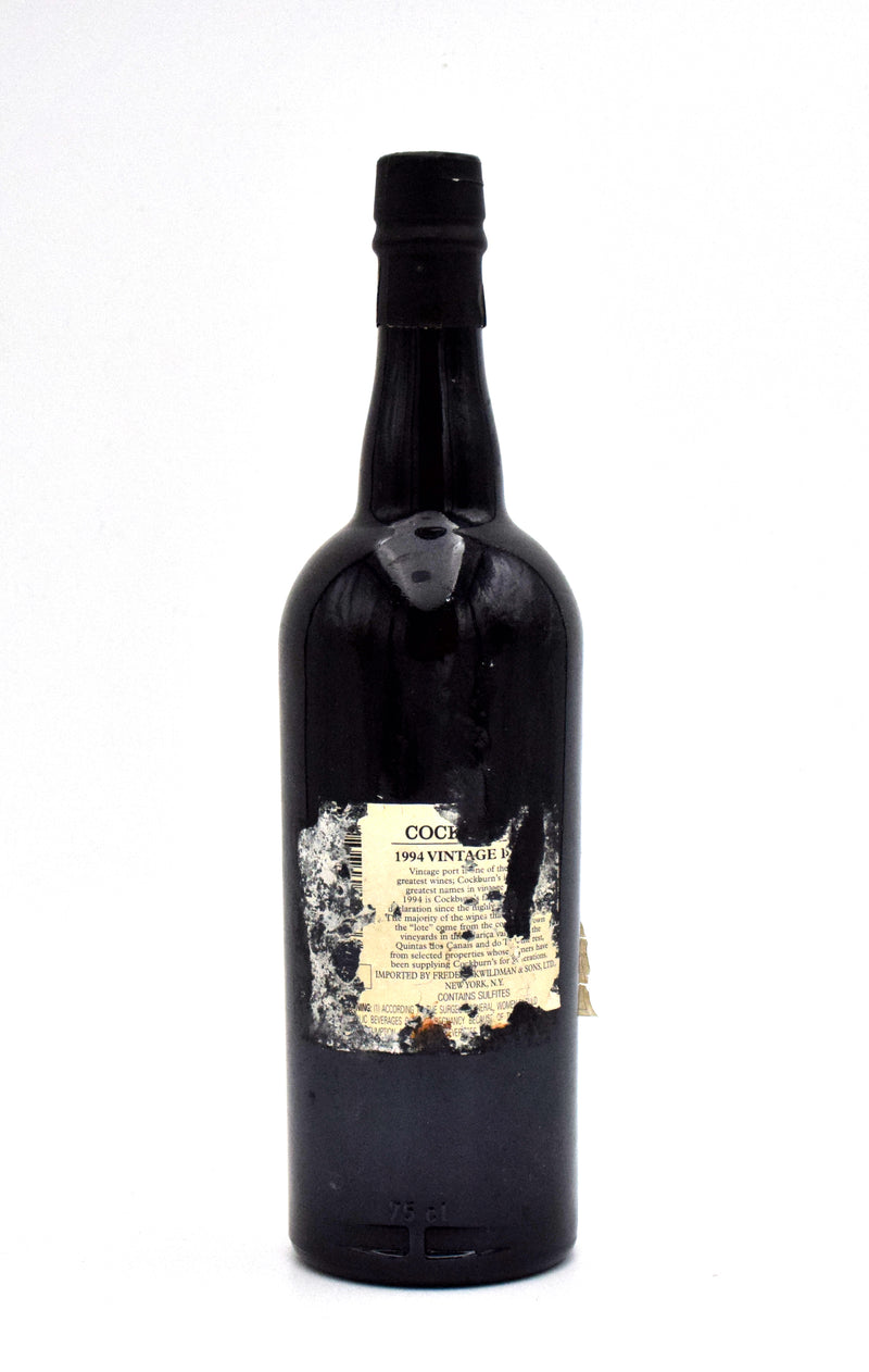 1994 Cockburn's Vintage Port (Slightly Torn Label)