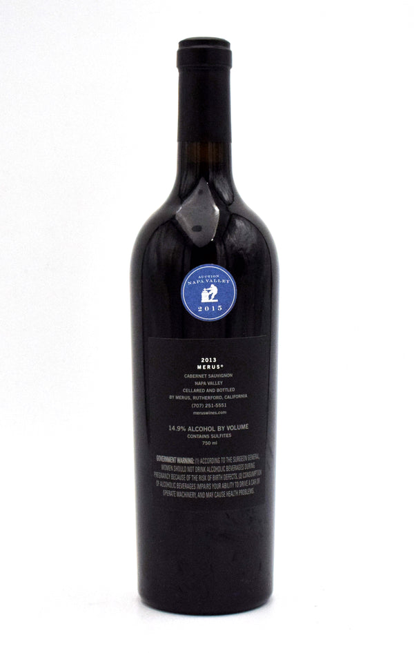 2013 Merus Cabernet Sauvignon (Slightly Torn Label)