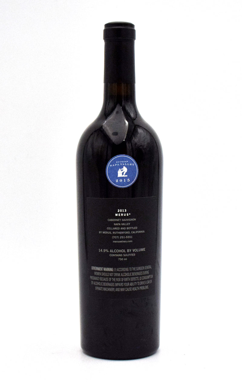 2013 Merus Cabernet Sauvignon (Slightly Torn Label)
