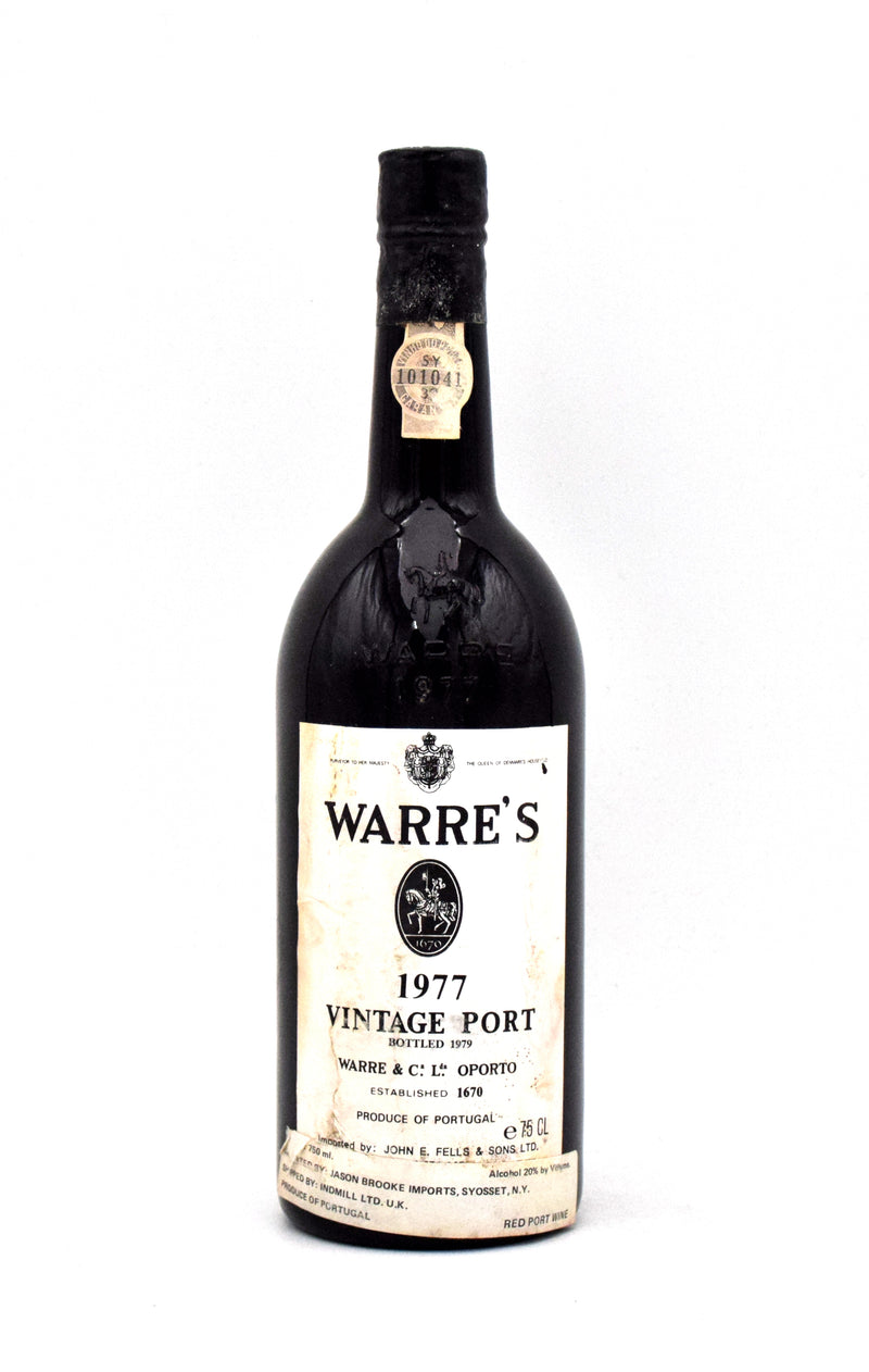 1977 Warre's Vintage Port (Slightly Scuffed / Stained Labels)