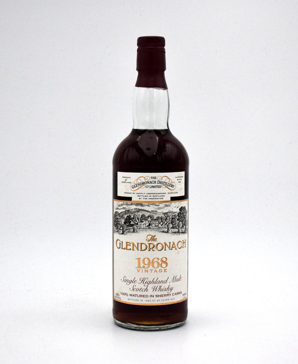 Glendronach 1968 25 Year Single Malt Scotch
