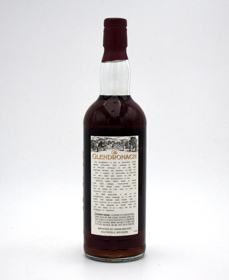 Glendronach 1968 25 Year Single Malt Scotch