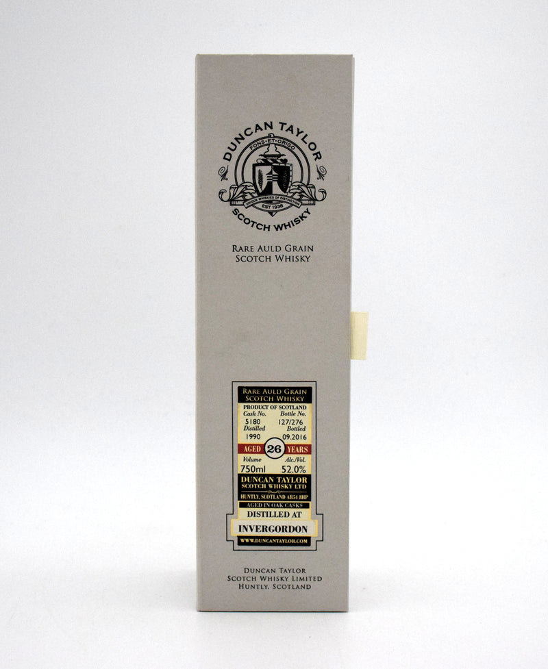 Duncan Taylor 'Rare Auld: Invergordon' 26 Year Grain Scotch Whisky (1990 Release)