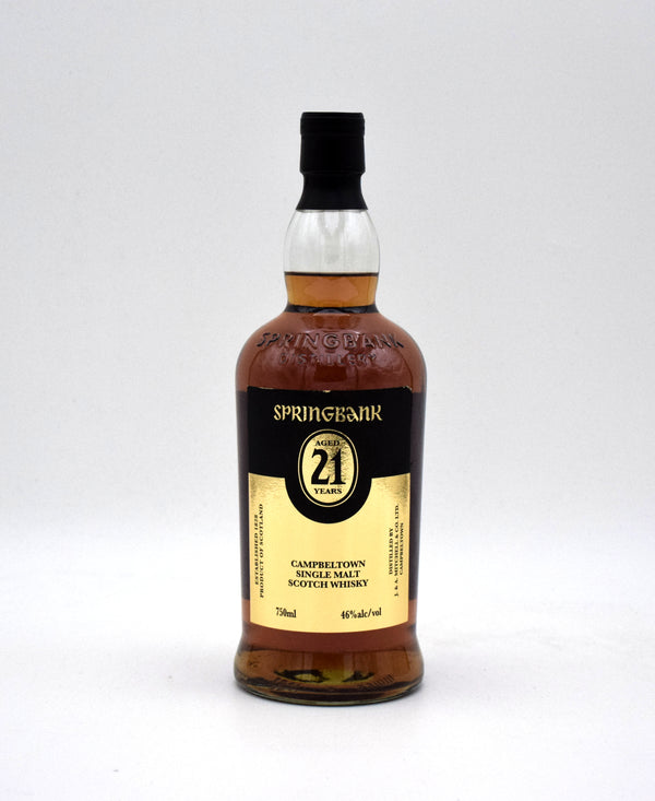 Springbank 21 Year Scotch Whisky 'A Legend Returns' (Pre-2013 Release)