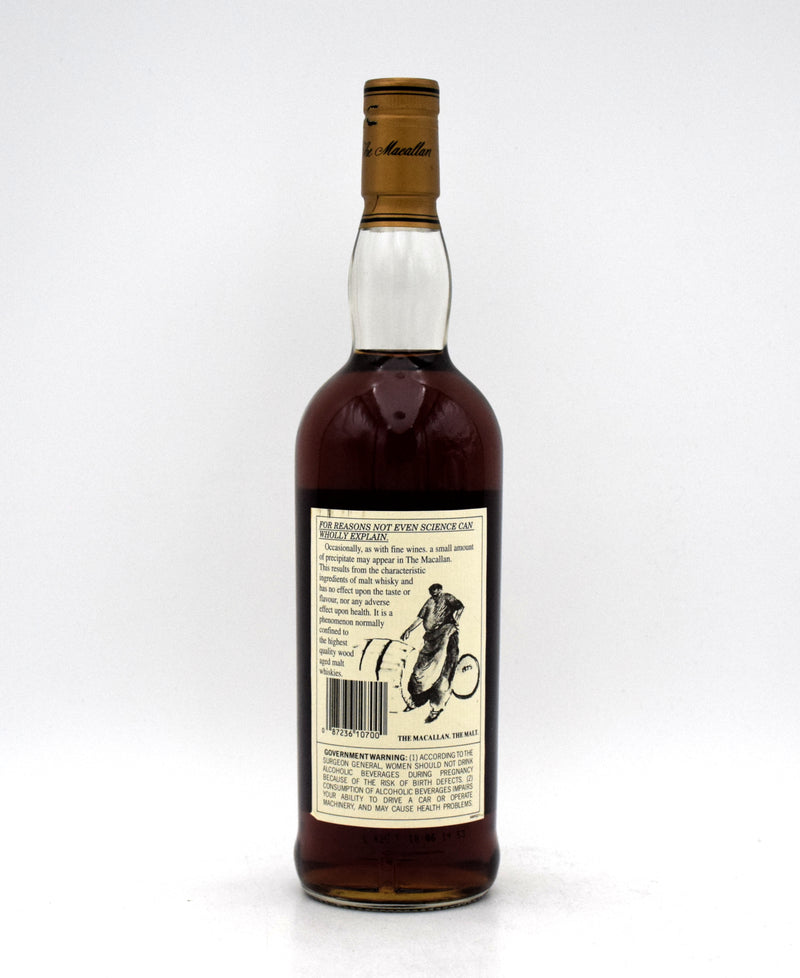 Macallan 18 Year Sherry Oak Scotch Whisky (Distilled In 1980) (No Box)