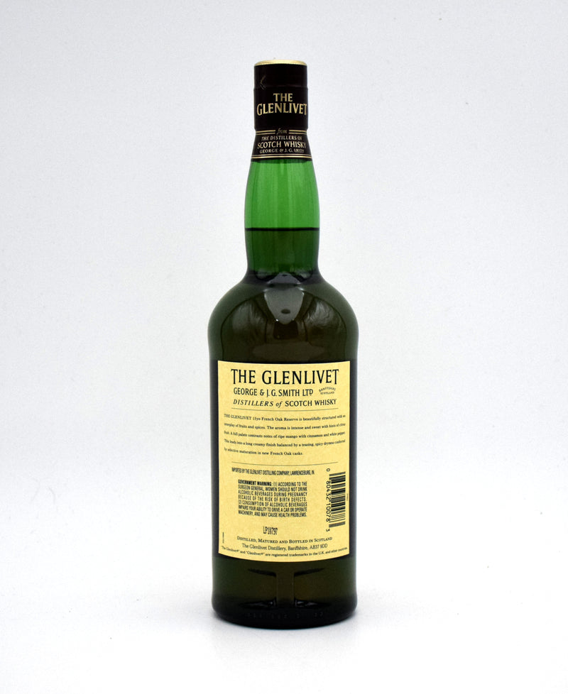 Glenlivet 15 Year 'French Oak Reserve' Single Malt Scotch (Older Bottling)